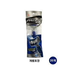 도루코 올뉴 페이스 포 일회용면도기, 1개입, 20개