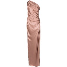미셸메이슨 원숄더 실크 이브닝 드레스