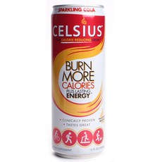 Celcius Burnmore 卡路里加上持久的能量起泡可樂無糖, 1個