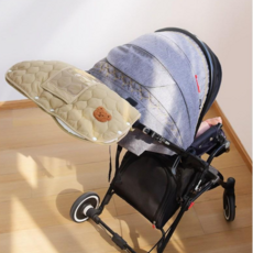 버디이글 유모차 손장갑 핸드워머 방한 방수 보온 털안감 일체형 핸드폰 거치가능, 1세트, 카키