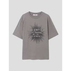 매장정품 에잇세컨즈 8SECONDS 조직감코튼 블러 그래픽 반팔티 그레이 425442LC93 111421