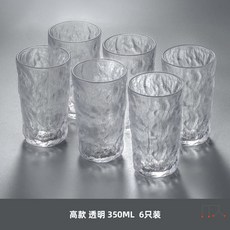 빙하컵 무늬 유리컵 가정용 거실 홈컵 손님 대접 찻잔 세트 컵세트, 1개