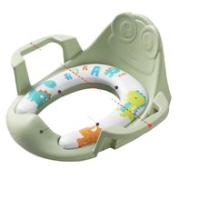 大號兒童坐便器馬桶圈男女寶寶小孩坐墊圈廁所馬桶輔助坐便凳便盆, 青蛙坐便圈綠色PVC墊:青蛙坐便圈綠色PVC墊