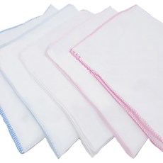 [뽀뜨로] 순면 100% 가제손수건 거즈손수건 x 10장 x 큰사이즈 35cm (최고급) - 5종