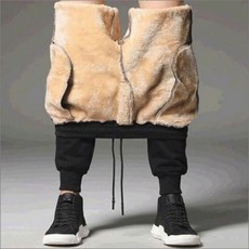 남성 기모 조거팬츠 따뜻한 트레이닝 바지 - 겨울 방한용