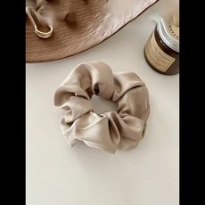 1/3PCS 빈티지 실크 헤어 스크런치 탄성 헤어 밴드 단색 여성 소녀 액세서리 포니테일 타이 로프, [03] FCCQ-17X02