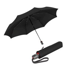 Knirps T.200 Duomatic 컴팩트 우산 낙서 용설란 - 풍동 테스트 완료 알루미늄 스틸 유리 섬유 프레임 96.5cm(38인치) 캐노피 OEKO-TEX 고