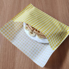 노란체크 와플봉투 (대/특대), 1셋트 200장, 대
