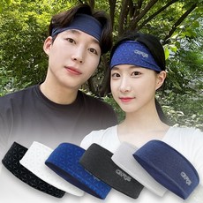 고급 스포츠 와이드 윙스 헤어밴드 운동 요가 필라테스 패션 식당 두건 땀흡수, 와이드-회색, 1개