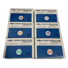 Feather Surgical Blade 블레이드 100 pcs 10 11 15 23 25, No.15