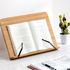 우드 원목 독서대 접이식 각도 조절 독서대 휴대용 책상용