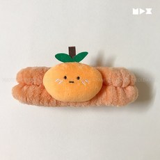 과일 토마토 귤 사과 세안밴드 극세사 샤워 세면 세수 목욕 우정템 커플템 부드러운 파자마파티, 귤(얼굴)