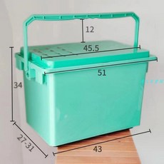 台灣出貨 2023新款多功能便攜式釣箱加厚可坐釣魚桶釣桶可坐人魚箱釣魚箱, 橘色,方桶帶拉餌盤支架魚護