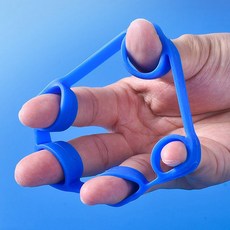 리드스포츠 손가락 실리콘 악력기 스트레칭 튜빙밴드 야구 손 완력기, 다각형 악력기-블랙 (SH-0013), 1개