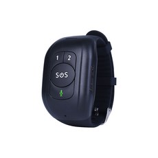 IP67 방수 4G LTE GSM 노인 SOS 버튼 팔찌 비상 경보 심박수 혈압 모니터, 02 black, 1개