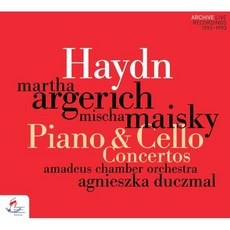 JOSEPH HAYDN - PIANO & CELLO CONCERTOS/ MARTHA ARGERICH MISCHA MAISKI 하이든: 피아노 협주곡 D장조 첼로 협주곡 C장조 외 - 아르헤리치 마이스키 EU수입반, 1CD