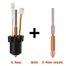 Creality K1/K1C/K1 Max 핫 엔드 키트 용 빠른 스왑 세라믹 가열 블록 K1 3d 프린터 고 유량 인쇄 부품, 09 Hotend black N0.4, 12 Hotend black N0.4