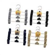 공간활용 바지정리 철제 4단 바지걸이 다용도걸이 옷걸이 정리 논슬립 학생옷