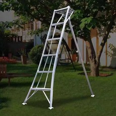 원예용 사다리 조경용 과수 알루미늄 지지대, 1개, 4단계(두꺼워진 알루미늄 합금)높이 1.42m
