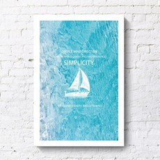 북유럽 해변 풍경 인테리어 액자 거실 장식 그림 모던한 디자인 아트포스터 우드액자 대형사진인화 매력적인 소형액자 현대적인 스타일 액자제작, 내부나무액자 E