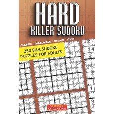 (영문도서) Hard Killer Sudoku: 250 Sum Sudoku Puzzles for Adults Paperback, Independently Published, English, 9798581007136
