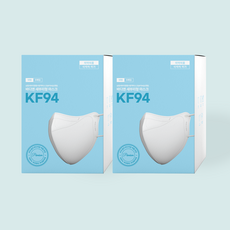 써멀본드 안감 바디앤 새부리형 마스크 KF94(대형), 화이트+화이트