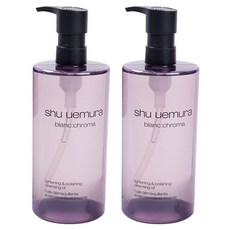 슈에무라 SHU UEMURA 블랑:크로마 라이트닝 & 폴리싱 클렌징 오일, 2개, 450ml