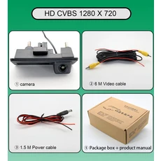 차량 트렁크 핸들 후방 카메라 아우디 Q5 8R FY 2011 AHD 1080P ° 야간 투시경, 06 LS8002 CVBS 720P, 01 12V