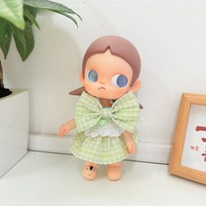 Zsiga 이동식 인형 갈망의 장소 BJD Gazi 자매 아기 드레스 Bonnette 빈티지 플로럴 스커트 흑백 웨딩드레스, 20CM 가지 누나의 옷에는 인형이 포함되어 있지 않다, 사랑하는 격자무늬 드림 그린