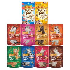 고양이 스낵 간식 퓨리나 프리스키 파티믹스 60g 10종 혼합, 10개, 콤보