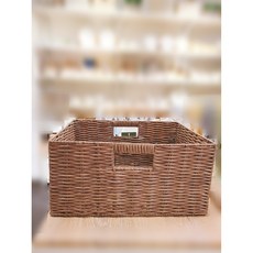 [모던하우스]내츄럴라탄PP 수납바스켓 L (26x34x16cm)_BT0825008, 1개, 내추럴