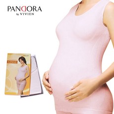 비비안 마터니티 임산부용 내의 상의 핑크 크림 FREE
