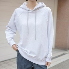 빼빼 여성용 스트링 오버핏 후드 티셔츠