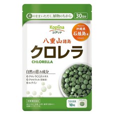 클로렐라 오키나와현 이시가키지마산 300알 1개 30일분 소립 태블릿/엽록소/루테인/클로로필/식이섬유/철/비타민/건강/보조식품/영양보조식품 /안심 국내제조 /코프리나, 01)1개, 300정