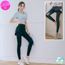 BODYAIR 假兩件包腹柔韌九分褲