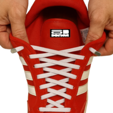 큠픽 묶지 않는 노타이 고무줄 운동화끈 화이트&블랙 8개입 4세트