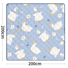 R312 도톰한 방수 돗자리 매트 200X200 캠핑용 야외, 하늘오리