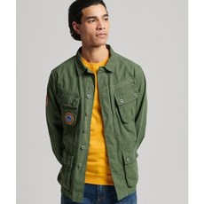 Superdry M65 軍裝夾克 貼布徽章 格子布, 軍綠,XXL, 1個