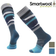 Smartwool Ski 男款 中級減震滑雪高筒襪/美麗諾羊毛襪/滑雪襪-午夜 SW002152, G74 暮光藍,M, 1個