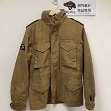 極度乾燥 Superdry Rookie 重磅純棉 軍裝卡其 M65 夾克 外套, 棕褐色,M, 1個