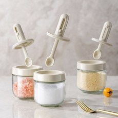 스푼 양념통 세트 길이조절스푼 양념통 3구 ye2+076JM