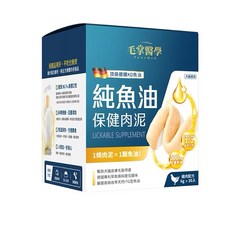 毛掌醫學 Paws Med 貓咪磷蝦魚油保健肉泥 亮毛護膚 6g x 30入, 30個, 純魚油