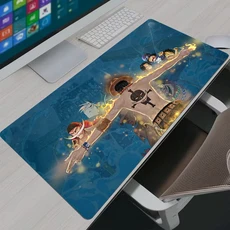 일본 게임 애니메이션 원피스 마우스 패드 게이밍 홈 신제품 HD PC XXL 키보드 미끄럼 방지 사무실 카펫 노, 02 600x300x2mm, 02 ZC-0000002708