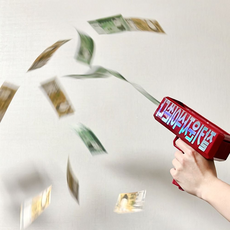 돈총 머니건 지폐발사기 용돈선물 파티소품 이벤트용품, 1개, 머니건만