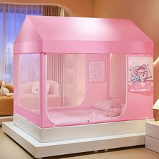 만화 쿠로코의 모기장 실내 침실 낙상 방지 학생 침대 텐트 빛 차단 신모델, D. 메를로 공주