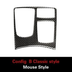 메르세데스-벤츠 GLEGLSMLGL 카본 인테리어 수정 센터 컨트롤 마우스 패널 스티커, 5) E