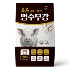 목우촌 펫 멍수무강 기능성 소프트 사료 전연령, 1개, 1kg, 돼지