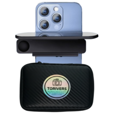 투리버즈 핸드폰 반사판 반사거울 휴대폰 미니 카메라 촬영용 스냅렌즈 반사경 스카이미러 3세대, 1개, 블랙