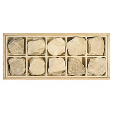 (JLS) 대리암표본 (10종 1세트) 과학교육용 암석표본 (목상자입) 암석관찰표본