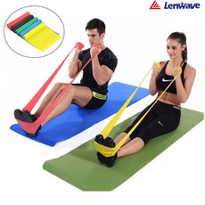 [트윈스몰] 다양한 운동에 높은 활용도 런웨이브 라텍스밴드 1.5m(1-5단계) 밴드운동 홈트레이닝, 라텍스밴드150 LV2-(블루)